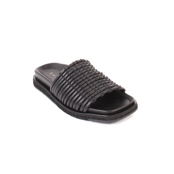 Laura Bellariva 7840 Black Leather Platform Sandals